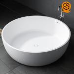 Hotel, villa, apartment project furniture matte white large round standing