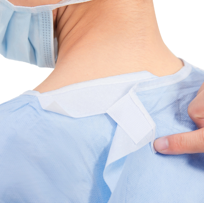 40gsm Smms Disposable Surgical Gown for Medical Care