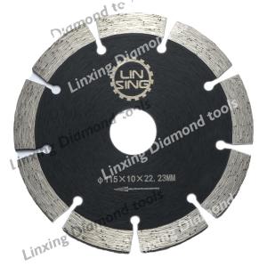 China 140 Teeths Industrial Grade Diamond Segmented Cutting Disc for Cold-Pressed Concrete factory