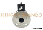 DN40 Flanged Steam Hot Water Stainless Steel Solenoid Valve 1.5'' 24V 110V 220V