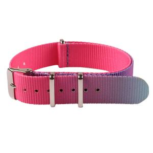China 18mm Nylon Fabric Strap , Ombre Women Watch Band factory