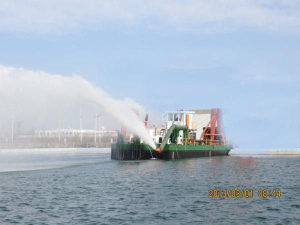 14 m 20inch Dredging Depth Green Hydraulic Cutter Suction Dredger Vessel Mud