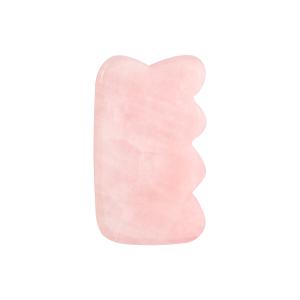 China Chinese Jade Massaging Comb Rose Quartz Gua Sha Comb For Hair Head factory