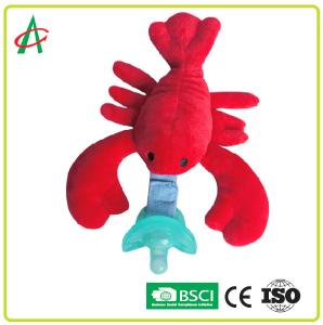China Washable Pacifier Plush Toy Pacifier Clip CE/BSCI Certificate factory