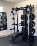 Gym Machine Strength Training Smith Machine with Cable Cross Over
