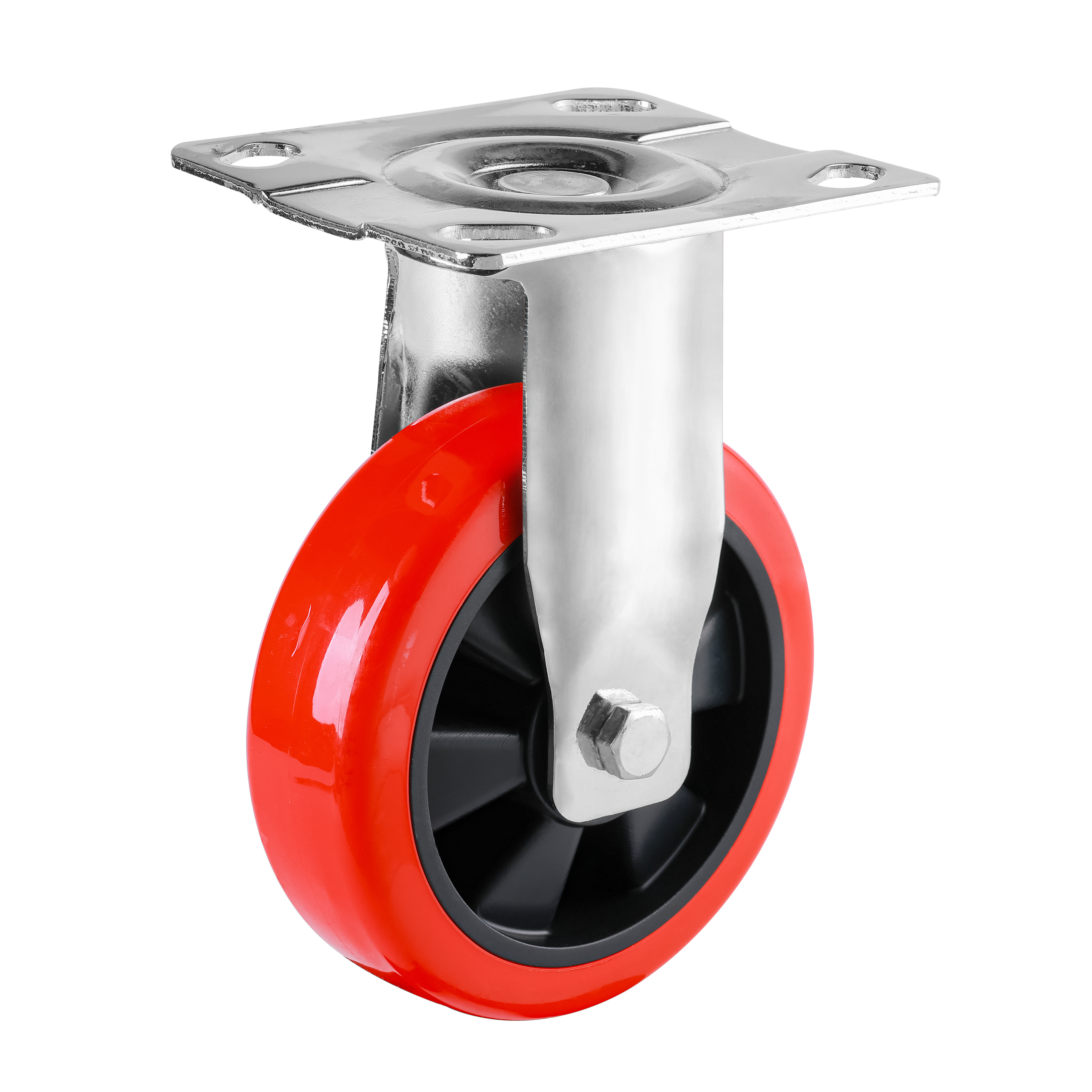 China Polyurethane Swivel Caster Wheels Heavy Duty Industrial Steel Casters factory