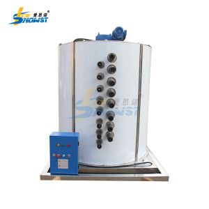 25 Ton Flake Ice Evaporator Scale Ice Machine For Slaughtering Processing
