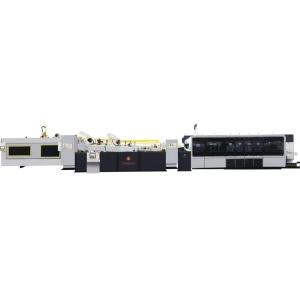 China 60000 KG Auto Printing Die Cutting Slotter Pizza Box Making Gluing Bundling Machine Production Line factory