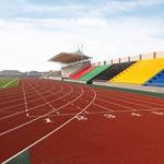 Sports Synthetic Athletic Track 1mm 3.5mm Blue Red EPDM Granules For Stadium