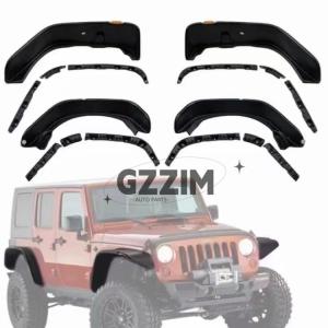 China Jeep Wrangler JK JL JT Car Accessories Black Wide Body Fender Flares Wheel Brows factory