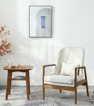 Gray/Green Wooden Upholstered Single Sofa Chair for Modern Living Room Furniture