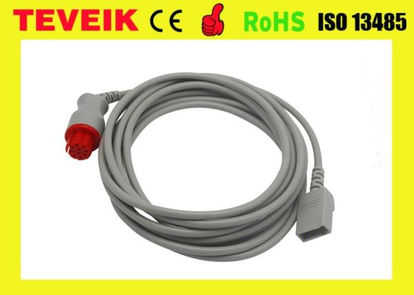 Datex IBP cable, round 10pin to Utah adapter for Air-Shields AS-100 AS-441/Datex