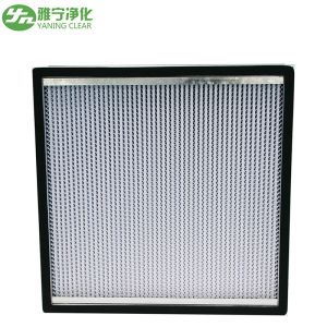 Class 100 HEPA Filter / Deep Pleated HEPA Filter With Paper Clapboard