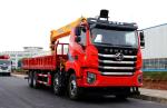 8*4 Drive Model Pre Owned Truck Crane Hongyan Mounted 350hp Heavy Duty Euro 6
