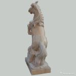 Animal Stone Carving Sculpture Figures Rosetta Horse , Marble Animal Sculptures