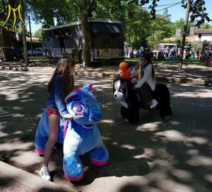 China Hansel Kids amusement equipments electric riding toy fun park animal rides factory