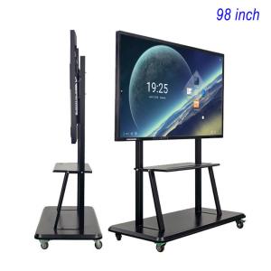 China ROHS FCC Smart Board 98 Inch Smart Interactive Flat Panel For Meetings factory