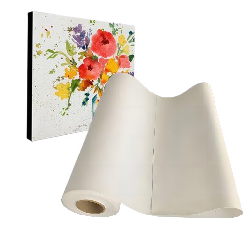 China Inkjet Pure Cotton Canvas / Art Cotton Canvas Matte Textured Inkjet factory