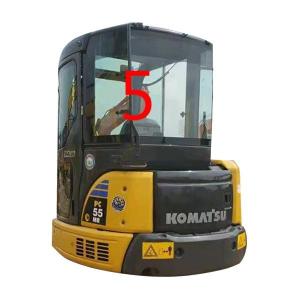China Windshield PC55MR PC55 KOMATSU Excavator Window Replacement RoHS Back Side NO.5 factory