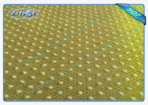 China Mattress Bottom Use Grey Pp Non Woven Anti Slip Fabric With Pvc Dot factory