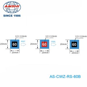 Reversible Temp Indicator Stickers 70℃ 158℉ High Temperature Indicator Stickers