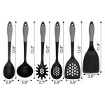Colorful 6-Piece Nylon Baking Utensil Set Wooden Handles and Non-Stick for