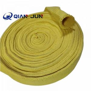China High Strength Aramid Kevlar Fiber Braided Sleeving for Cable and Tube factory