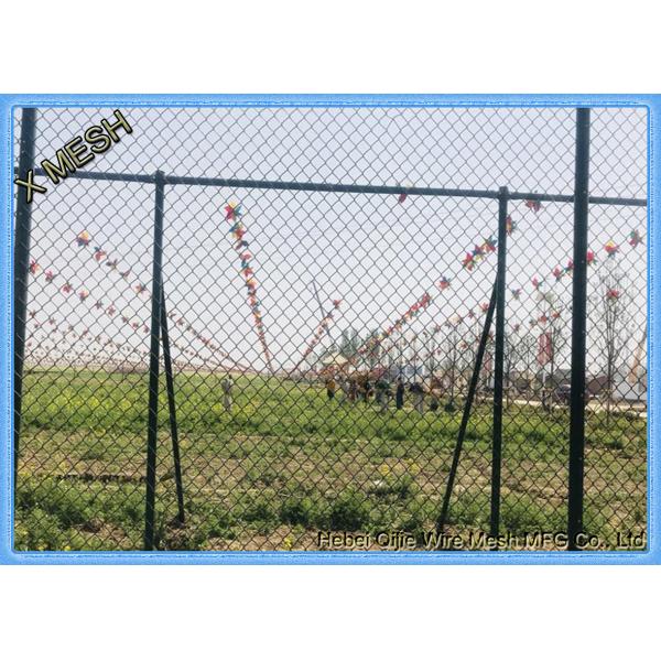Commercial And Residential PVC Coated Chain Link Fencing 1.5 Inch ISO Listed