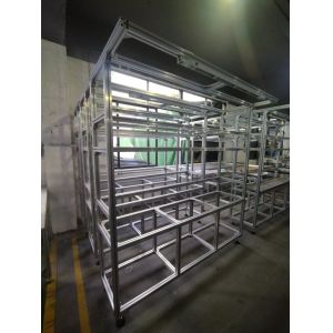 China Aluminum profile mobile workbench frame, customizable size, can be equipped with casters or large cups factory