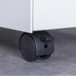 Metal Office Furniture 3 Drawers Saving Space Under Desk Movable Cabinet
