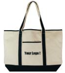 Cotton Canvas Promotional Shopping Bags Environmentally Friendly Type