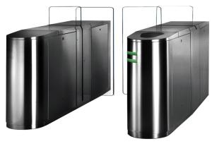 China Crystal Acrylic Flap Access Turnstiles Gate factory