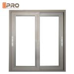 Small Sound Insulation Toilet Aluminum Sliding Windows Powder Coating vertical