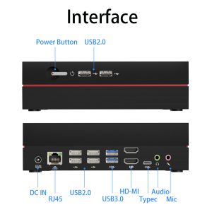 Intel Core I9 12900HK Mini PC DDR4 With Discrete Graphics Card Single LAN Dual
