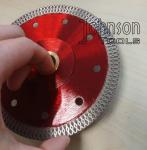 125mm Sintered Ceramic Tile Saw Blades , Cyclone Mesh Turbo Diamond Blade