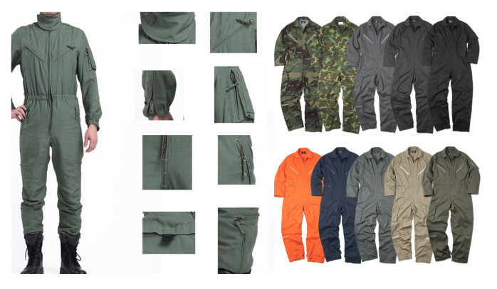 Unisex Fire Resistant Coveralls Heat - Resistant Strong Synthetic Fibres
