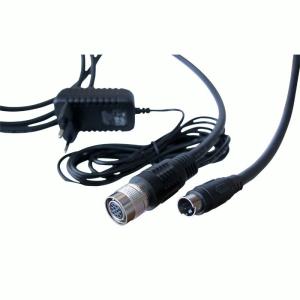 China 2.5 Meters Camera Power Adapter Round Shape High Flex 12V 3A 1 Meter Overmolded factory