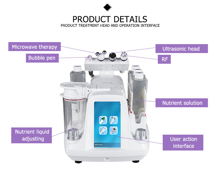 water device korea system spa beauty hydrodermabrasion facial machine solution 3 bottle aqua peeling