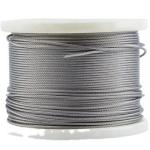 Non-coated 5/32" T316 7x19 Stainless Steel Wire Rope Aircraft Cable 500FT Steel