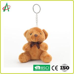 China CPSIA Plush Small Teddy Bear Keyring 10cm Height factory