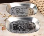 Print Small Tin Ice Bucket Metal Serving Tray 250 x 165 x 30 mm