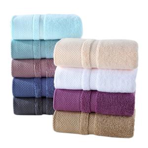 China Customized Logo Long Staple Cotton Towels for Hotels Soft Absorbent and Flexible factory