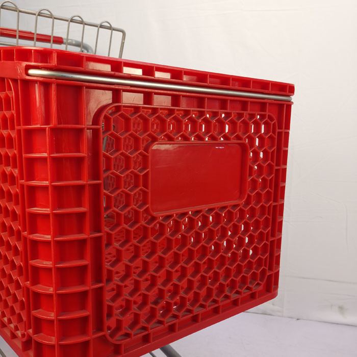Large Capacity 175L Plastic Shopping Carts Multiple Use Supermarket Trolley Plastic