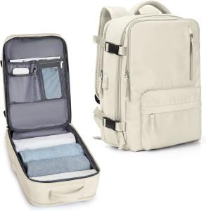 China Beige Large Airline Approved Carry On Waterproof Business Work Custom Travel Bag for Women Men factory