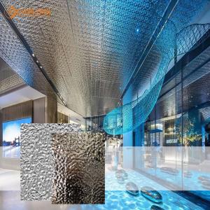 China Commercial Buildings metal Decorative Cladding Panels 2.0mm Steel Wavy Ceiling Panel factory
