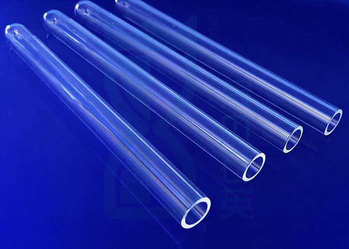 One End Closed Fused Quartz Glass Sleeve For Uv Lamp
