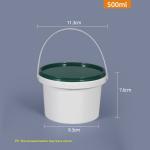 Customrized Logo 350ml 500ml 700ml Disposable PP Plastic Round Food Bowl with