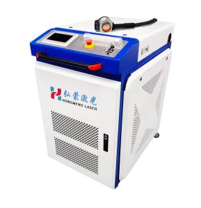 China 200W 300W 500W Nanosecond Pulsed Fiber Laser Cleaning Machine For Rust Removal factory