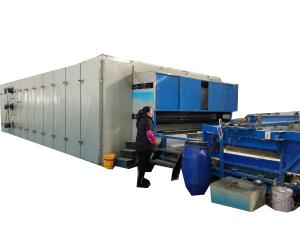 China Glue Free Bonding Soft Wadding Production Line Non Woven Polyester Thermal For Quilts factory