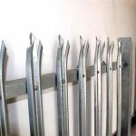 Square Post White Galvanised Steel Palisade Fencing For Garden And Gates